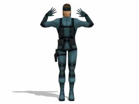 Metal Gear Solid's Snake dansing