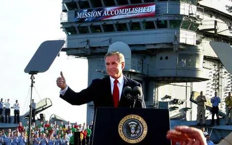 Bush "Mission Accomplished" banner
