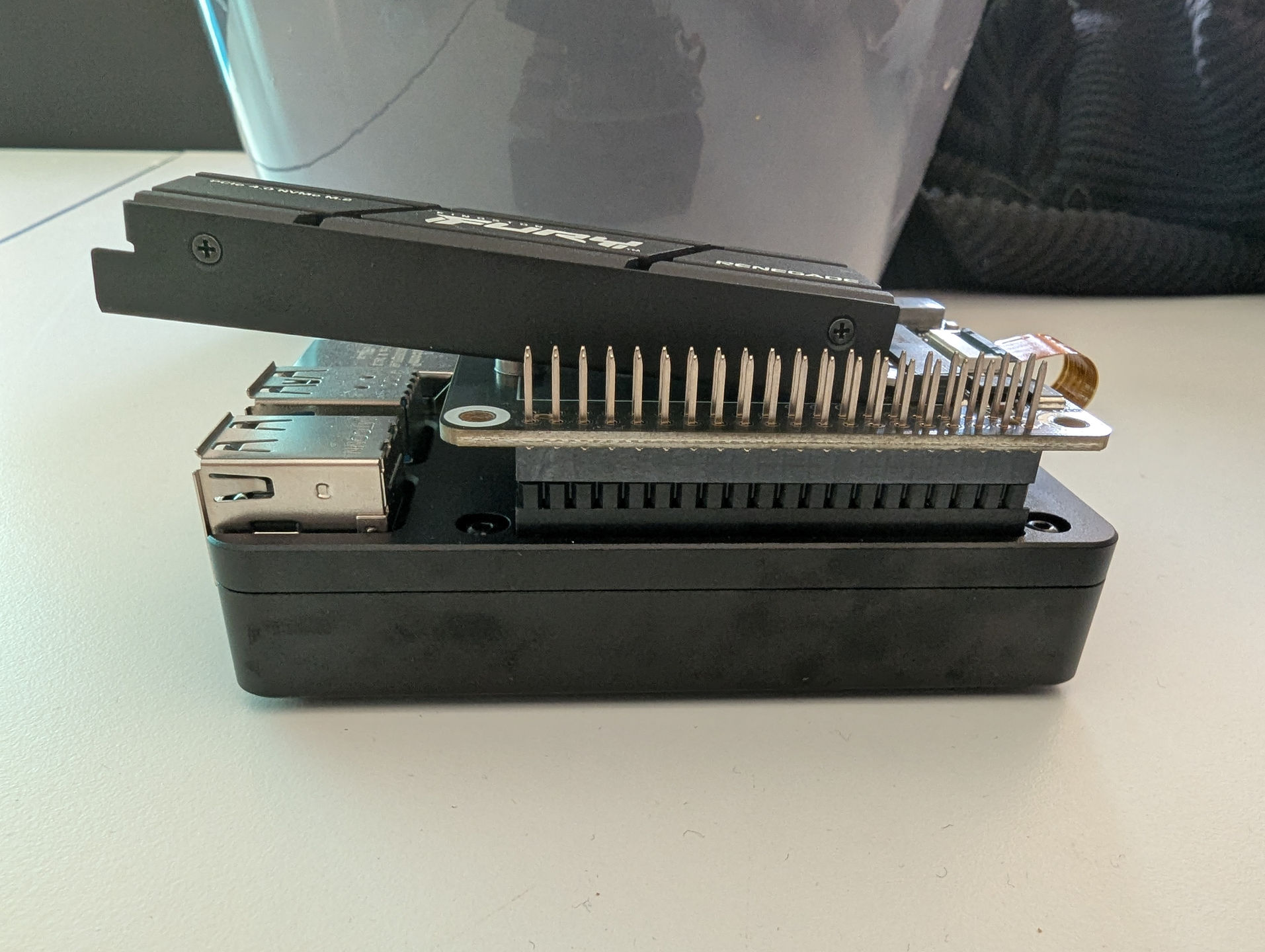 Home assistant running on a pi with a 1TB NVME SSD seamlessly integrated.