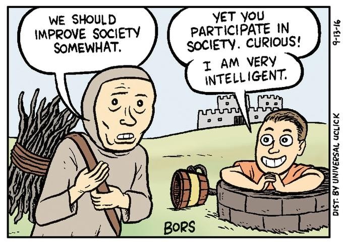 we live in a society