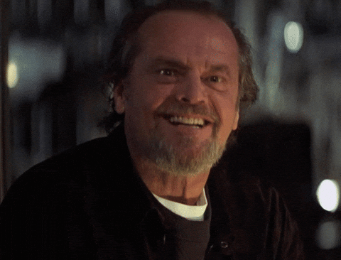 Jack Nicholson nodding GIF