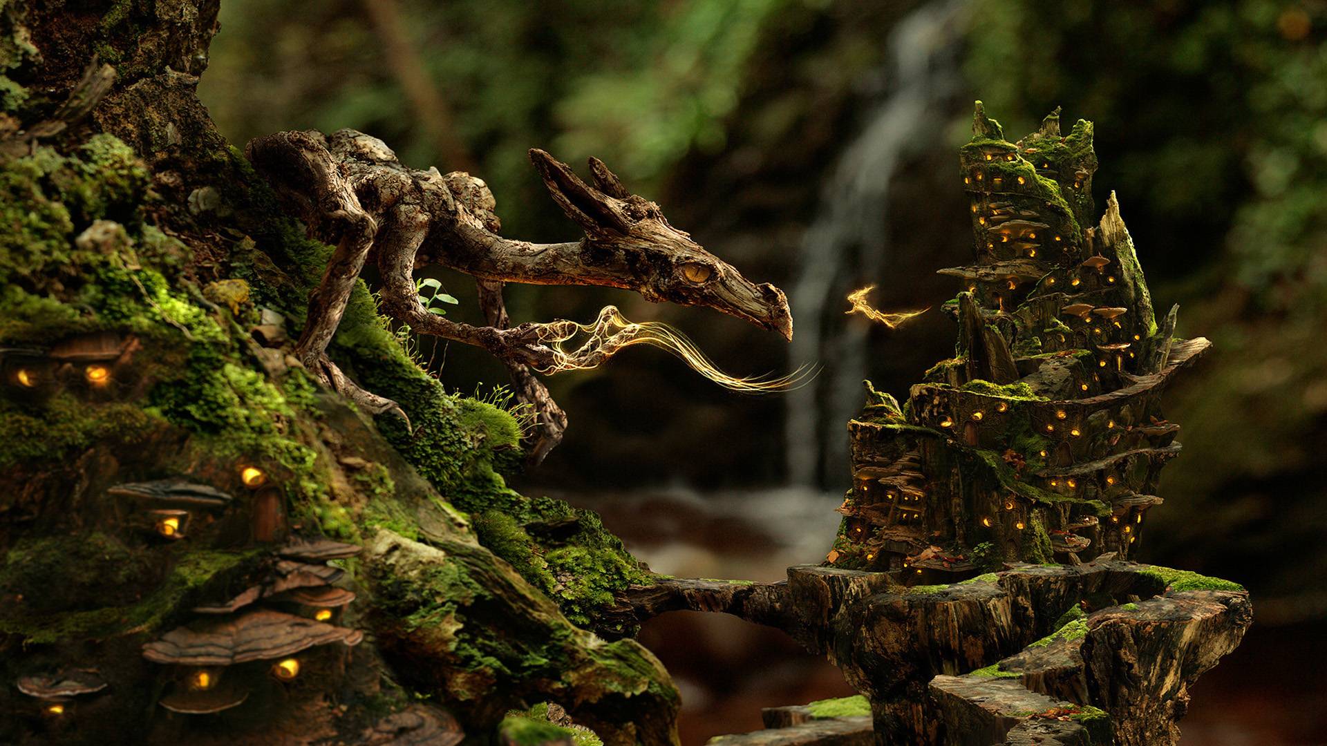 Moss dragon